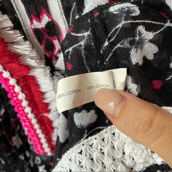 Poupette St Barth Sasha Cotton Mini Dress Black - Picture 5 of 6